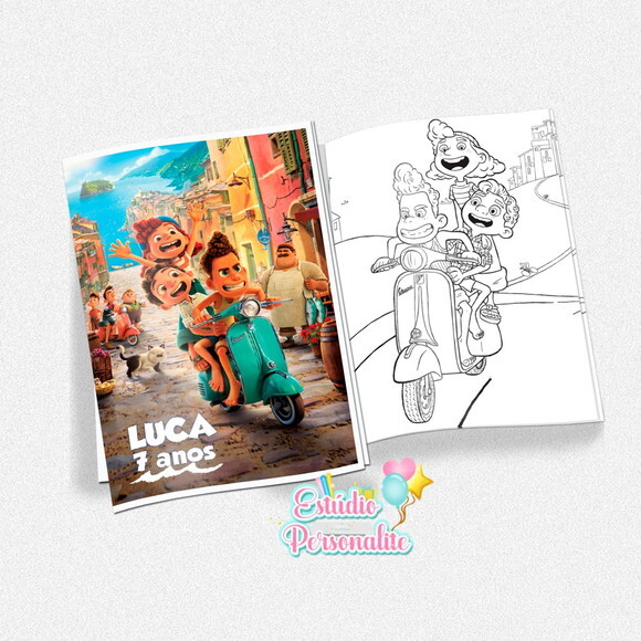 Revista de Colorir Luca Disney