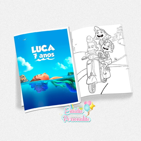 Revista de Colorir Luca Disney