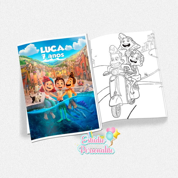 Revista de Colorir Luca Disney