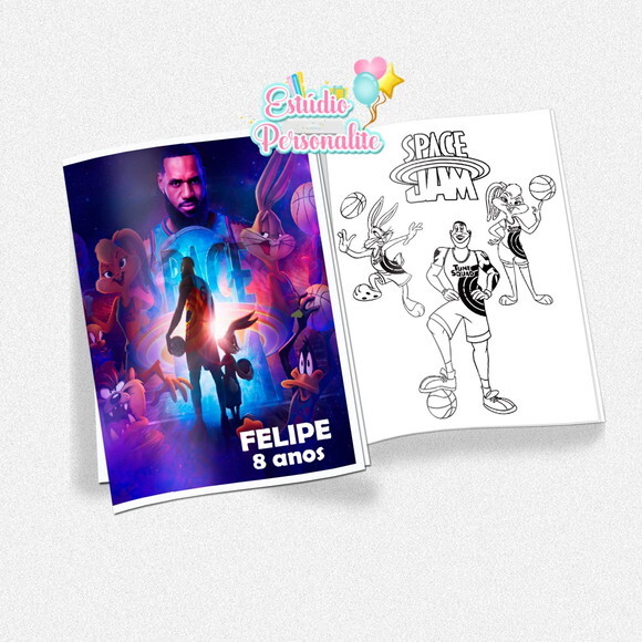 Revista de Colorir Space Jam Um Novo Legado