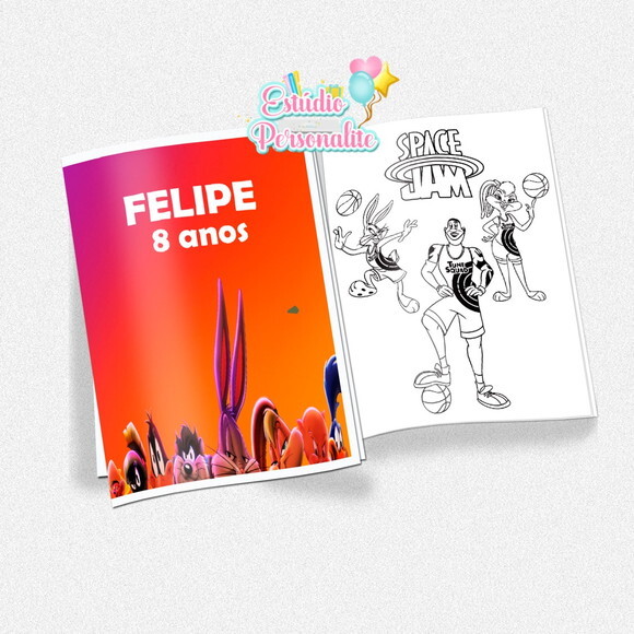 Revista de Colorir Space Jam Um Novo Legado