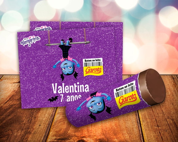 Rótulo Adesivo para Baton Vampirina