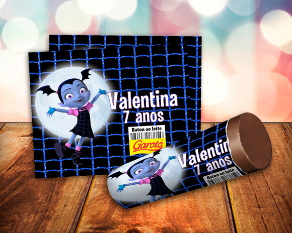 Rótulo Adesivo para Baton Vampirina