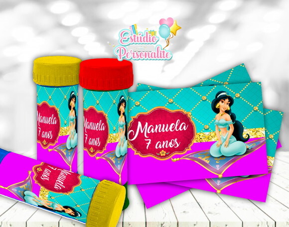 Rótulo adesivo para bolha de sabão Jasmine