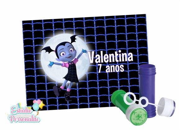 Rótulo adesivo para bolha de sabão Vampirina