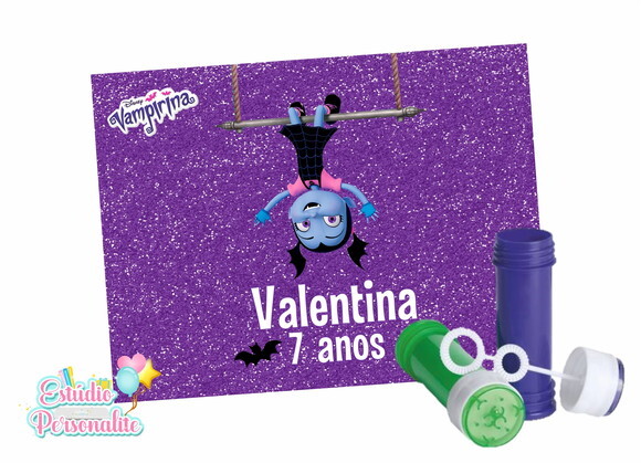 Rótulo adesivo para bolha de sabão Vampirina