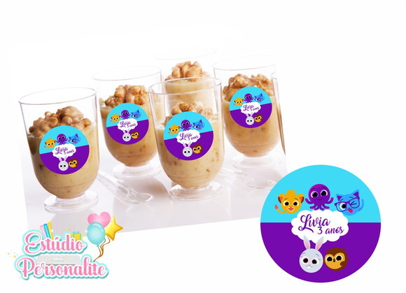 Rótulo Adesivo para Copinho de Brigadeiro Bolofofos