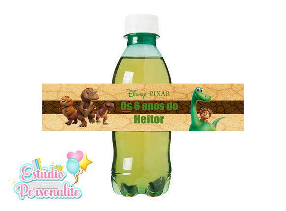 Rótulo Adesivo para Guaraná O Bom Dinossauro
