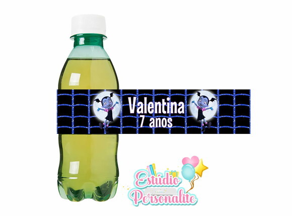 Rótulo adesivo para guaraná Vampirina