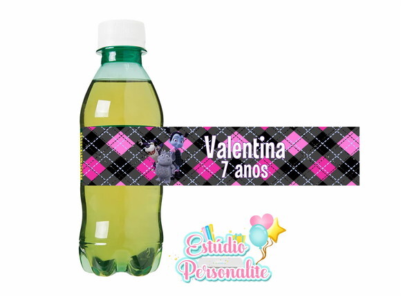 Rótulo adesivo para guaraná Vampirina