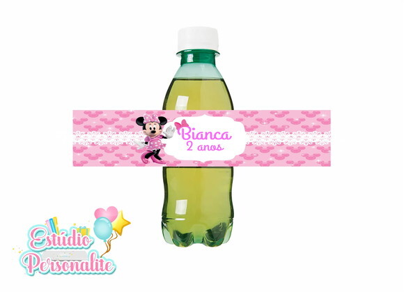 Rótulo Adesivo para Refrigerante Minnie