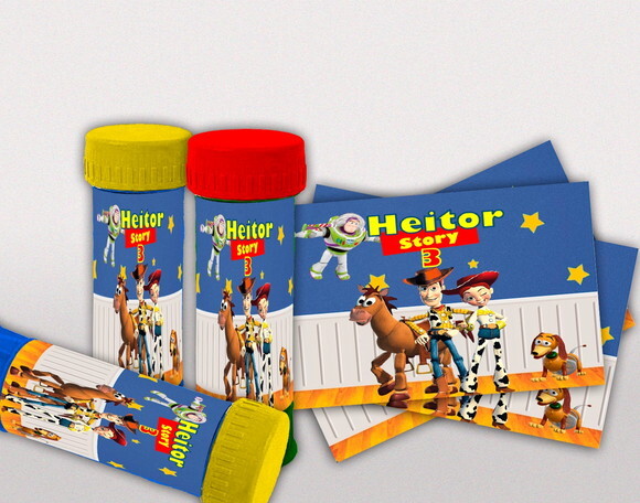 Rótulo para Bolha de Sabão Toy Story