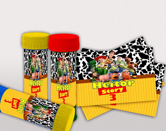 Rótulo para Bolha de Sabão Toy Story