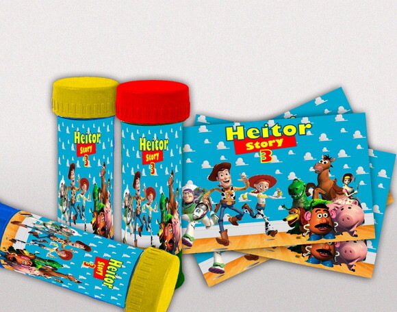 Rótulo para Bolha de Sabão Toy Story