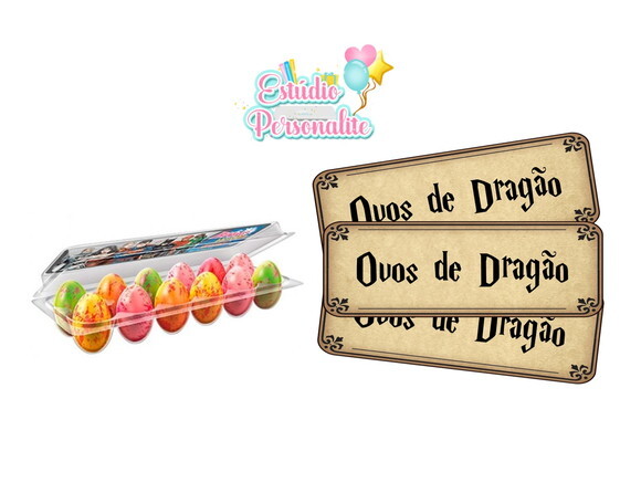 Rótulo para Huevitos Harry Potter