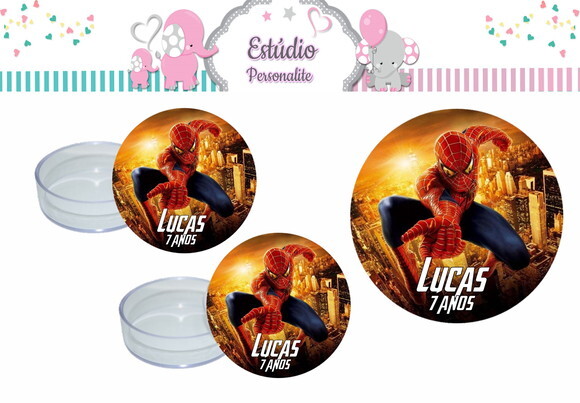 Rótulo para Latinha Homem Aranha