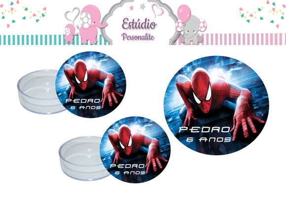 Rótulo para Latinha Homem Aranha
