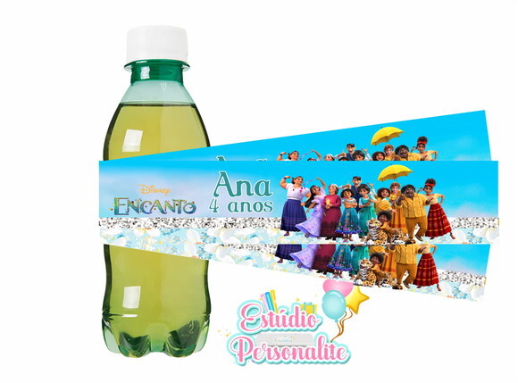 Rótulo para Refrigerante Encanto Disney