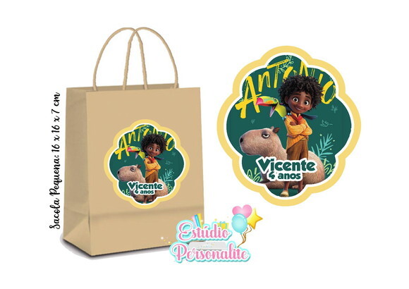 Sacola Kraft Pequena Encanto Disney