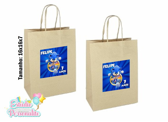 Sacola Kraft Pequena Sonic