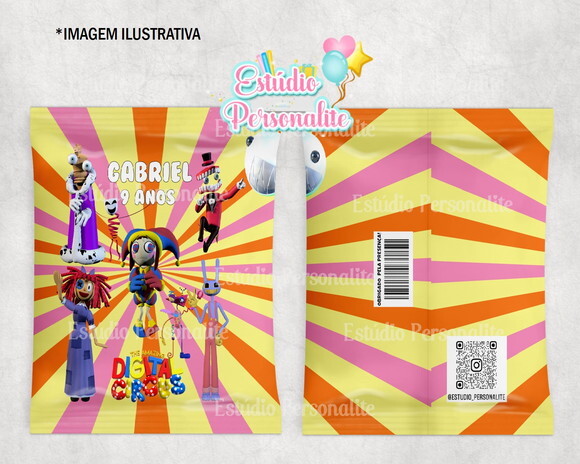 Salgadinho Personalizado Digital Circus