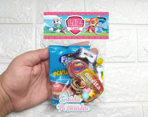 Saquinho de Doces Patrulha Canina - Skye e Everest