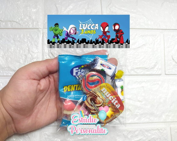 Saquinho de Doces Spidey e Seus Amigos Espetaculares