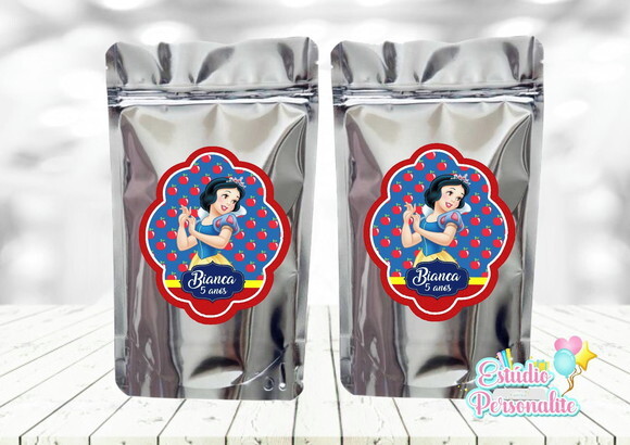 Saquinho Metalizado Branca de Neve