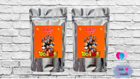 Saquinho Metalizado Dragon Ball