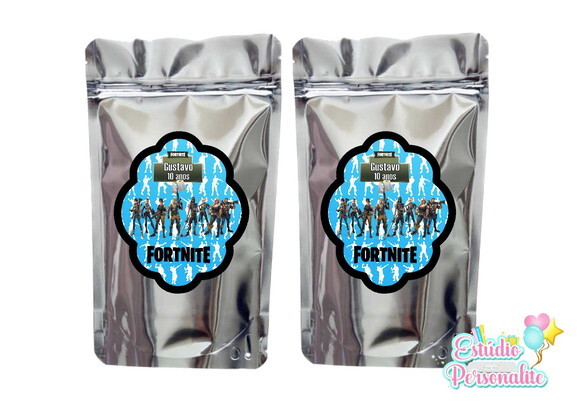 Saquinho Metalizado Fortnite