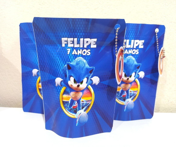 Saquinho Metalizado Sonic O Filme