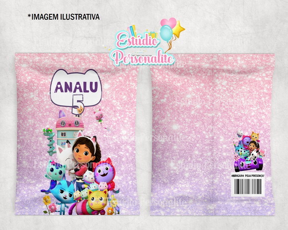Saquinho Personalizado a Casa Mágica da Gabby