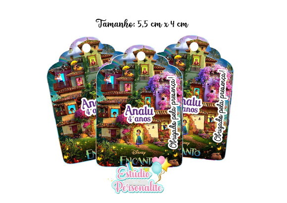 Tag Agradecimento Encanto Disney