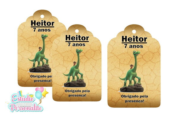 Tag de Agradecimento O Bom Dinossauro