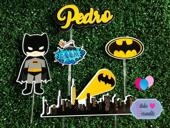 Topo de Bolo Batman