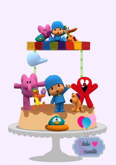 Topo de Bolo Pocoyo