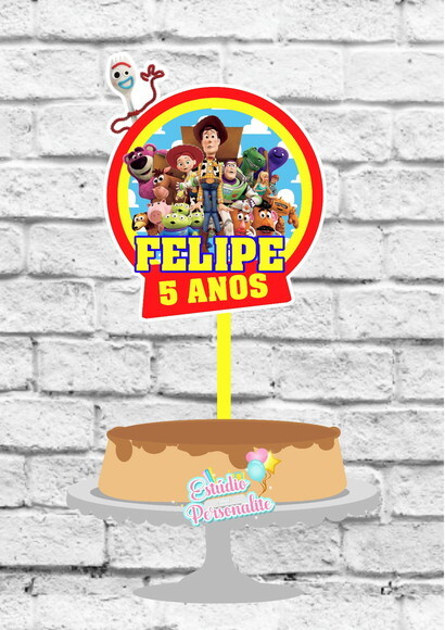 Topo de Bolo Toy Story 4