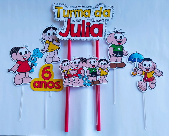 Topo de Bolo Turma da Mônica.