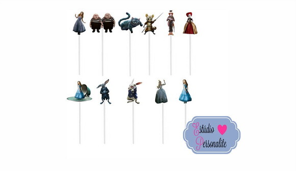 Topper Alice no País das Maravilhas