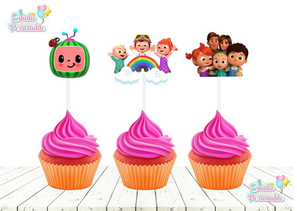 Topper para Cupcake Cocomelon
