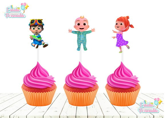 Topper para Cupcake Cocomelon