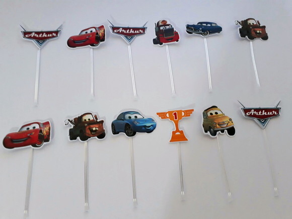 Topper para Docinhos Carros
