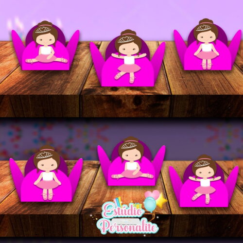100 Forminhas de Doces Bailarina