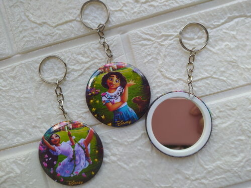 20 Espelhos Chaveiros Encanto Disney - FRETE GRÁTIS REGULAR