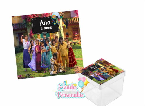 Adesivo p/ Caixinha acrílica Encanto Disney