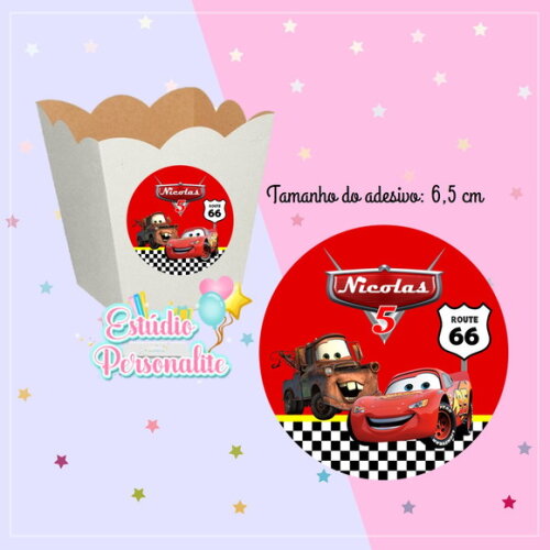Adesivo p/ Cachepot Carros