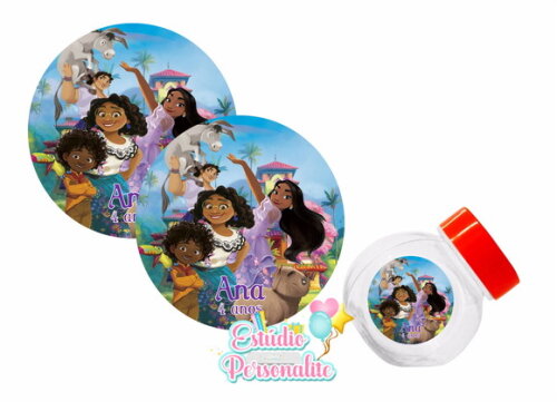 Adesivo p/ Mini Baleiro Encanto Disney