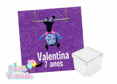 Adesivo para caixinha acrílica Vampirina