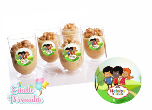 Adesivo para copinho de brigadeiro 3 Palavrinhas