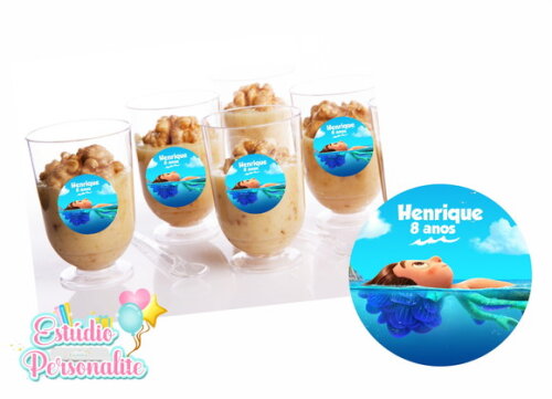 Adesivo para Copinho de Brigadeiro Luca Disney